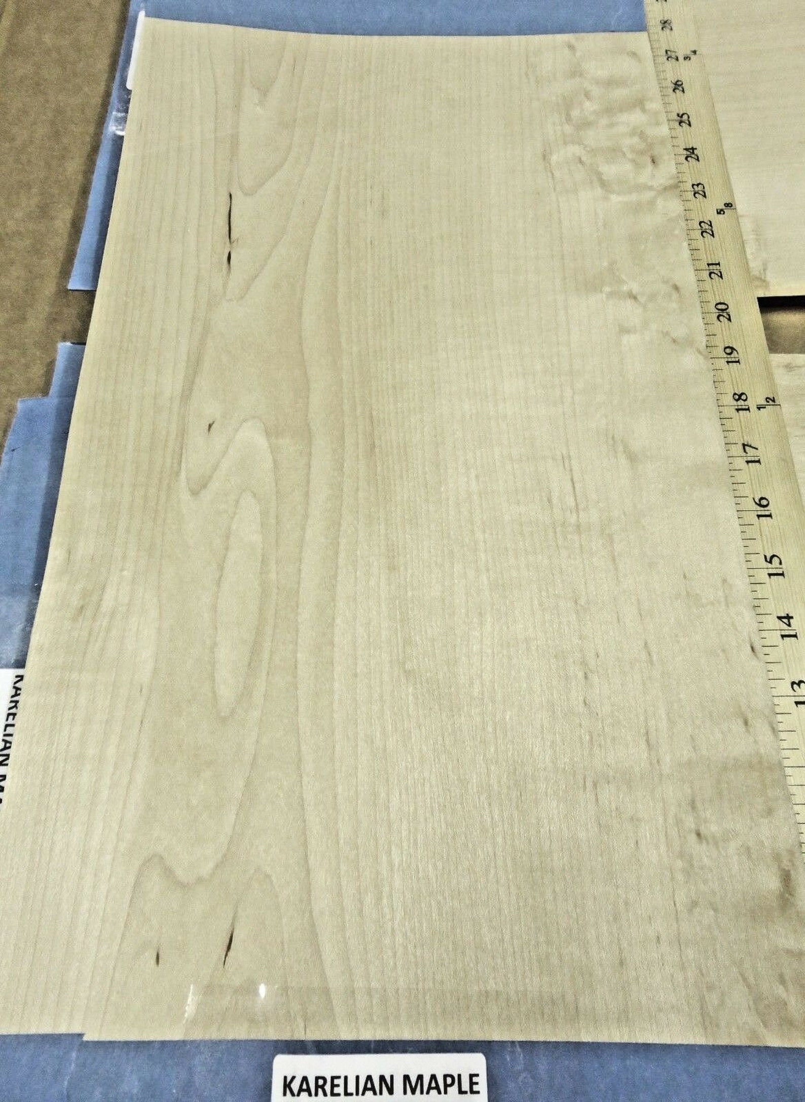 Maple Rustic Karelian Wood Veneer 10 X 21 Raw No Etsy