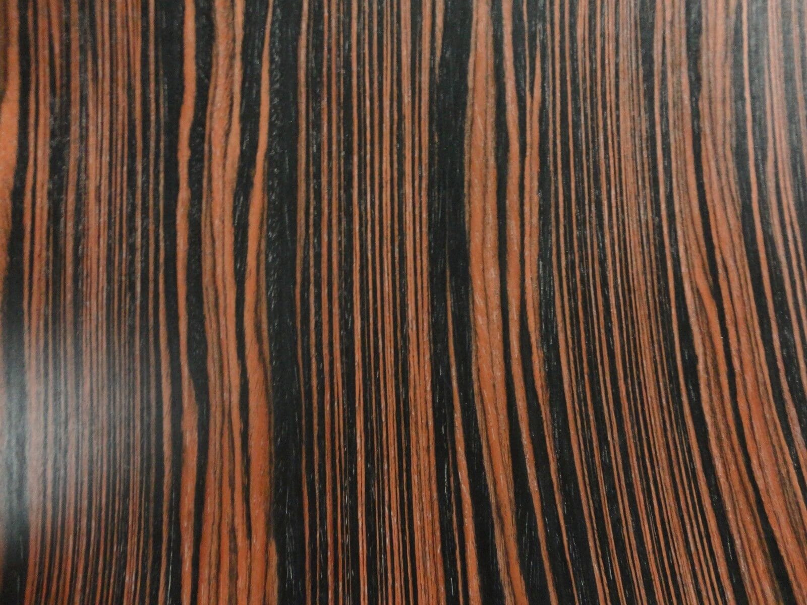 Ebony Macassar composite wood veneer 24" x 48" on paper backer 1/40" thick 603