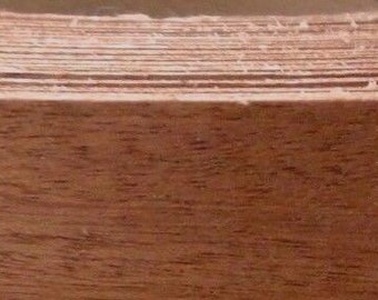 Sapele Ribbon Mahogany wood veneer edgebanding .75" x 120" preglue adhesive 3/4"