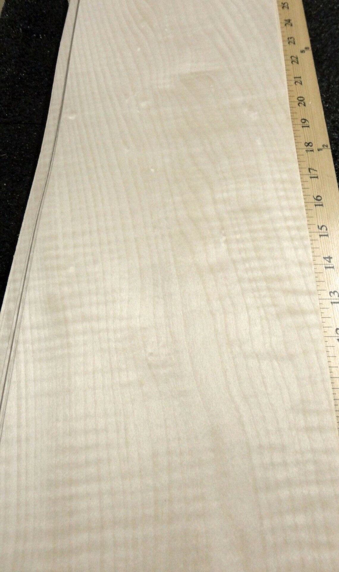 Curly Maple Figured Quilted Wood Veneer 7 X 29 Raw Etsy