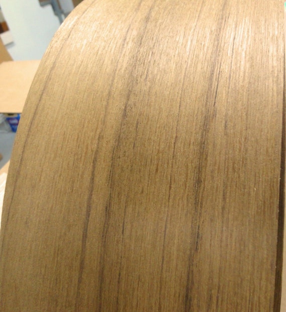 Sapele Ribbon Mahogany wood veneer edgebanding 1.5" x 120" preglued 1-1/2" 