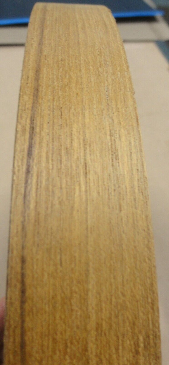 Bande de chant en placage de bois de teck de 1 mm 1-3/8 po. x 120