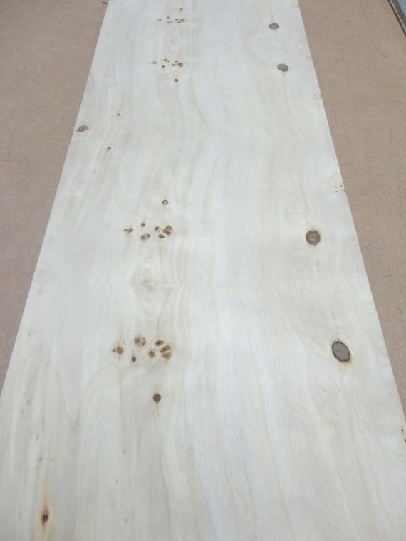 White Oak (Flat Cut) Paper Back Veneer Sheet - 4' X 8' Roll