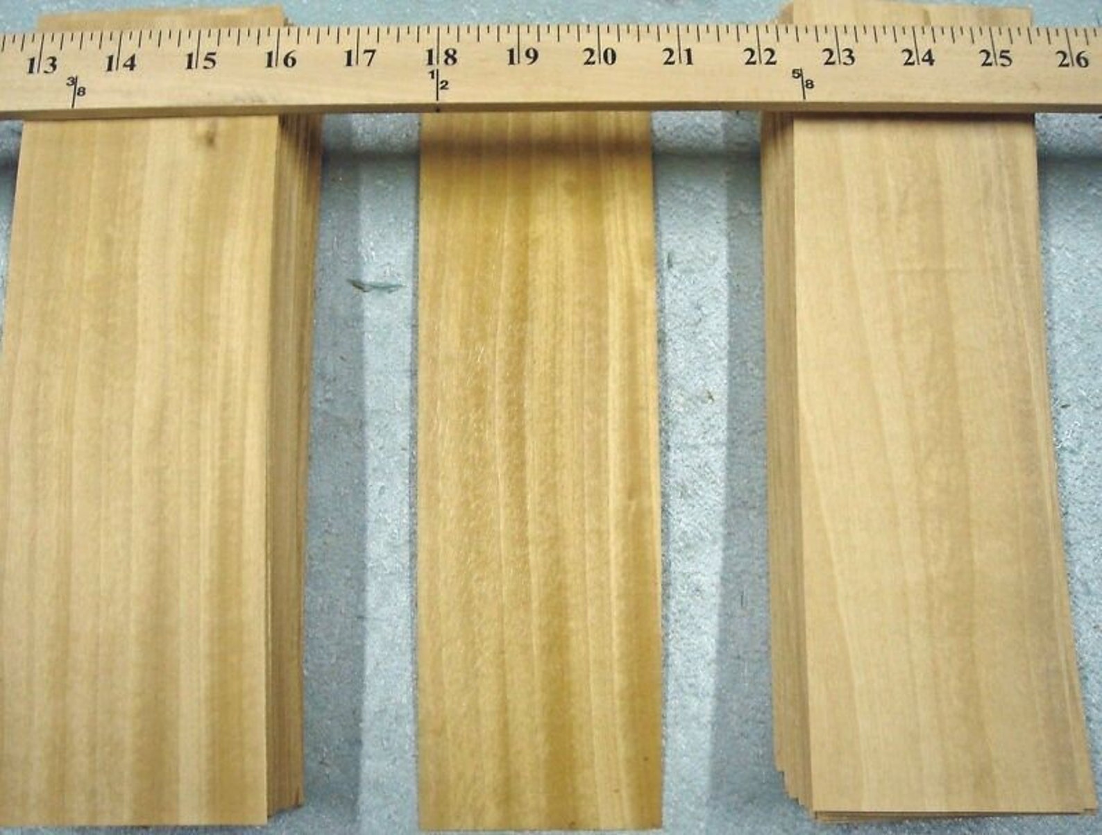 Satinwood African Wood Veneer 3 X 9 Raw With No Etsy