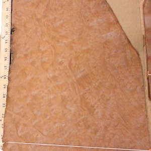 Madrone Burl wood veneer 12&quot; x 21&quot; raw no backing 1/42&quot; thickness AA grade