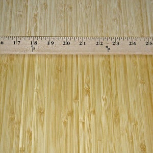 Bamboo Blonde Natural Narrow Cane wood veneer sheet 24&quot; x 24&quot; paper back 1/40&quot;