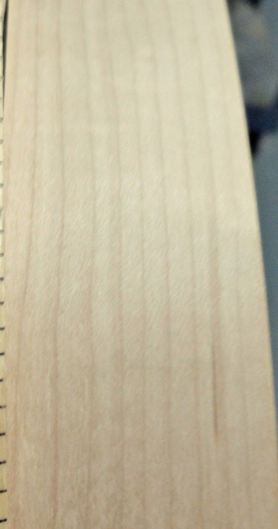 Birch wood veneer edgebanding roll 1/2" x 120" with preglued adhesive .50" 