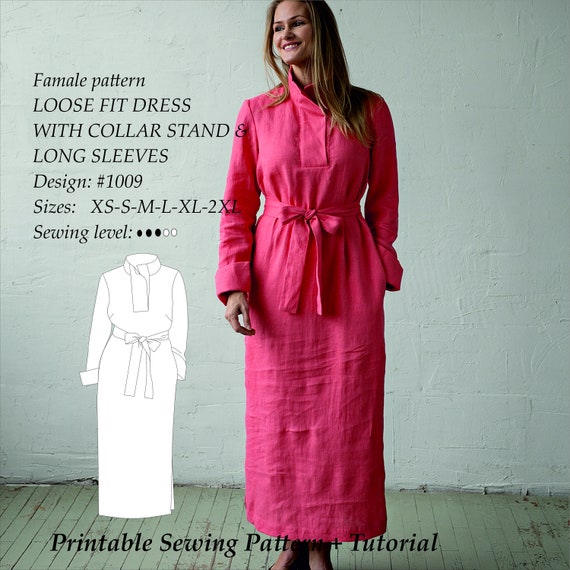 how to sew a loose dress Free Sewing Pattern - Loose Dress