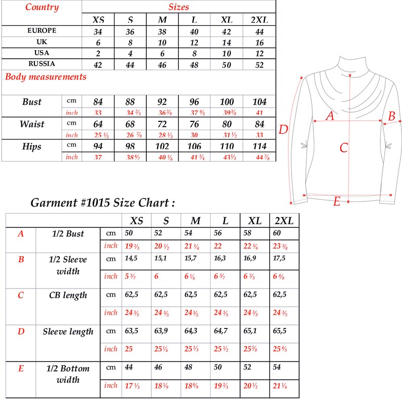 Turtle Cowl Neck Blouse PDF Digital Sewing Pattern Sizes XS-2XL USA 2 ...