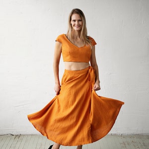 Wrap Skirt With Resizable Waist PDF Digital Sewing Pattern Sizes XS-2XL Pilot Garment zdjęcie 4