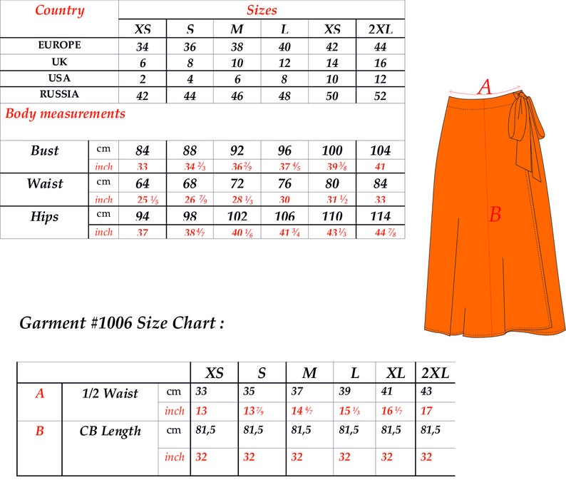 Wrap Skirt With Resizable Waist PDF Digital Sewing Pattern Sizes XS-2XL Pilot Garment image 2