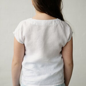 Girls Kimono Sleeve Blouse PDF Sewing Pattern Sizes 7y-13y 122-158 cm height image 5