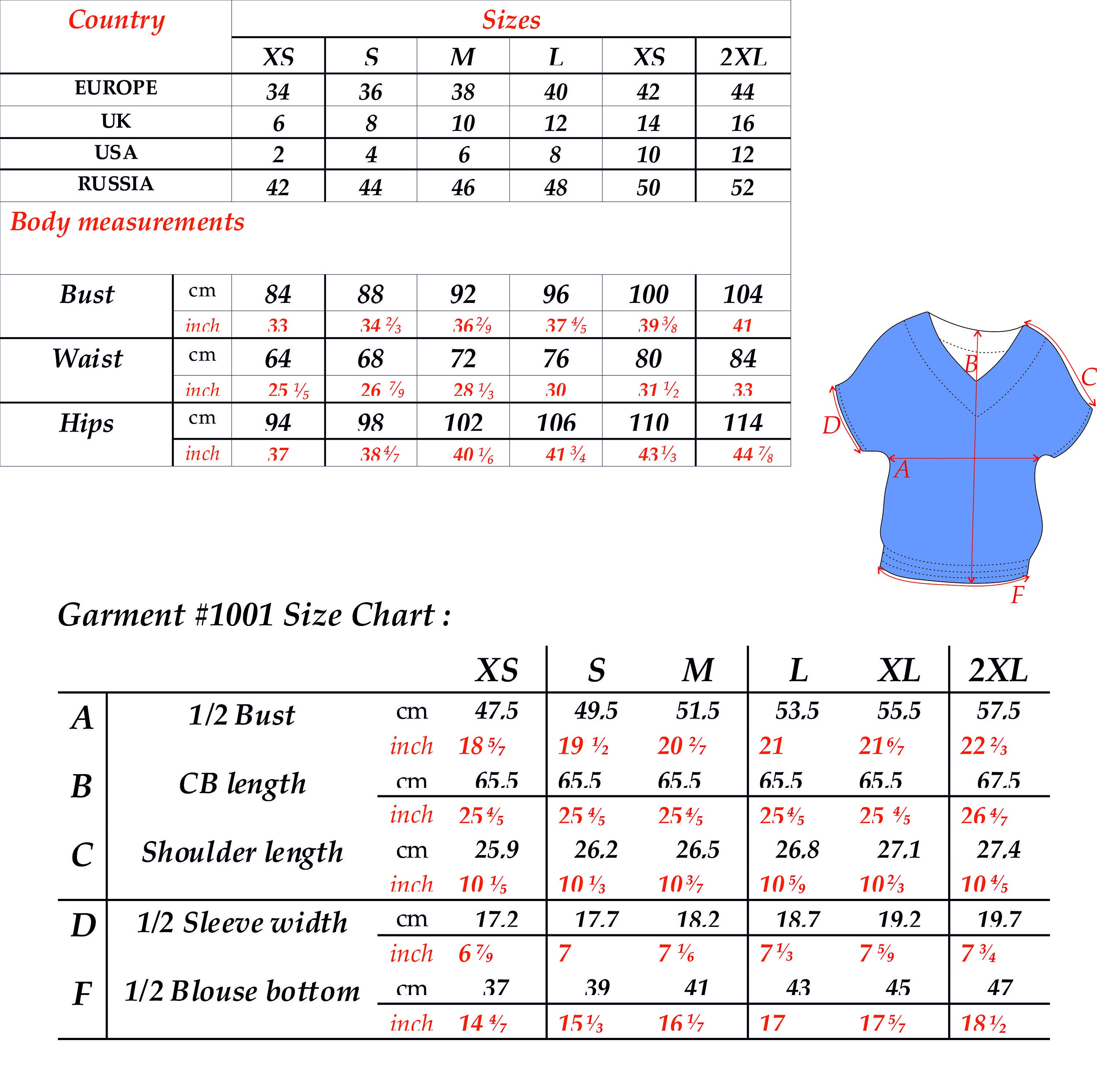 Kimono Blouse PDF Sewing Pattern Pilot Pattern Sizes XS-2XL - Etsy