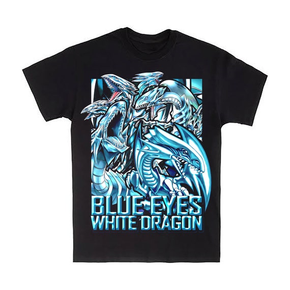 Blue Eyes White Dragon Yu Gi Oh Custom T Shirt Unisex Mens Etsy