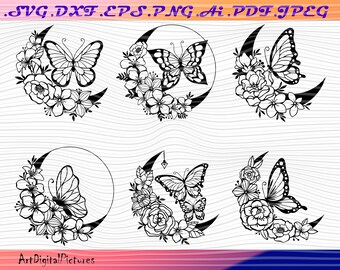 Download Crescent Moon Svg Etsy