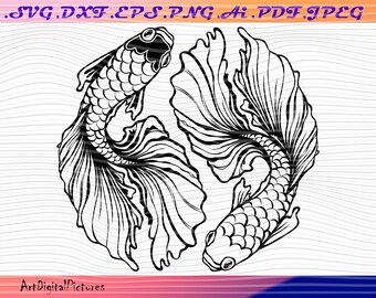 Download Koi Fish Svg Etsy