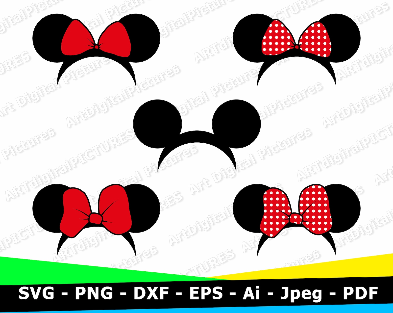 Mouse Ears Svg Mouse Svg Monogram Frame Svg Png Dxf - Etsy Norway