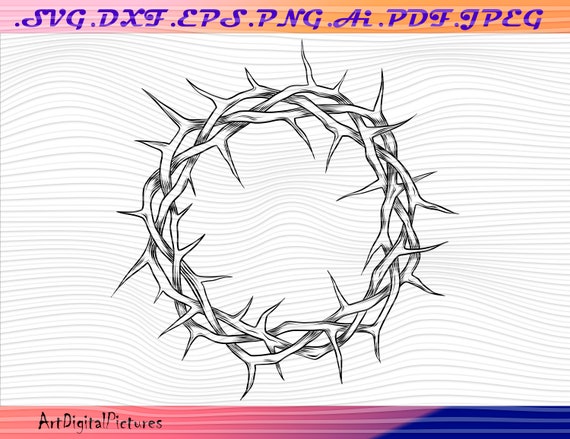 Download Realistic Crown Thorns Cross Svg Bundle Faith Cross Svg Etsy