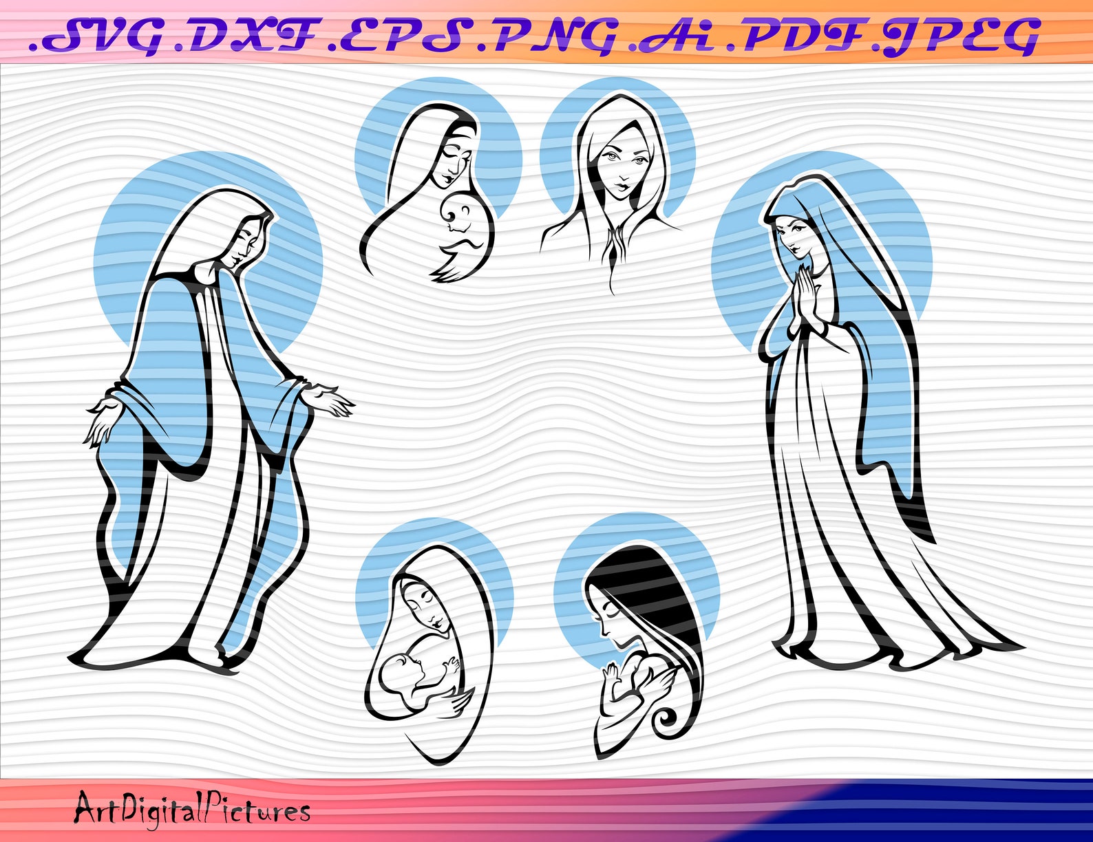 Free Free 188 Mother Mary Svg SVG PNG EPS DXF File