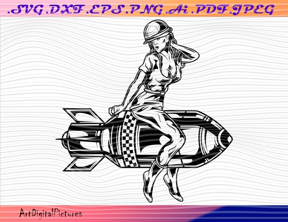 Girl Sitting Bomb Bomb SVG Bomb Cut File Bomb Png Bomb - Etsy
