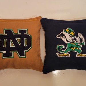 Various Team logo Sets of Cornhole Bags/custom cornhole bags/set of 8 cornhole bags/college cornhole bags