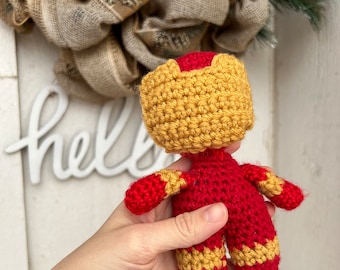 Handmade Crochet Iron Man Amigurumi