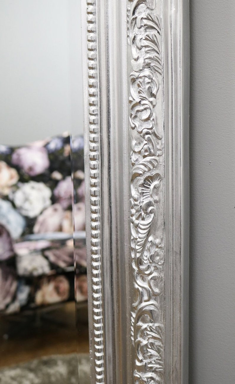 Silver Ornate Full Length Mirror 77 X 40 196CM X 100CM Etsy