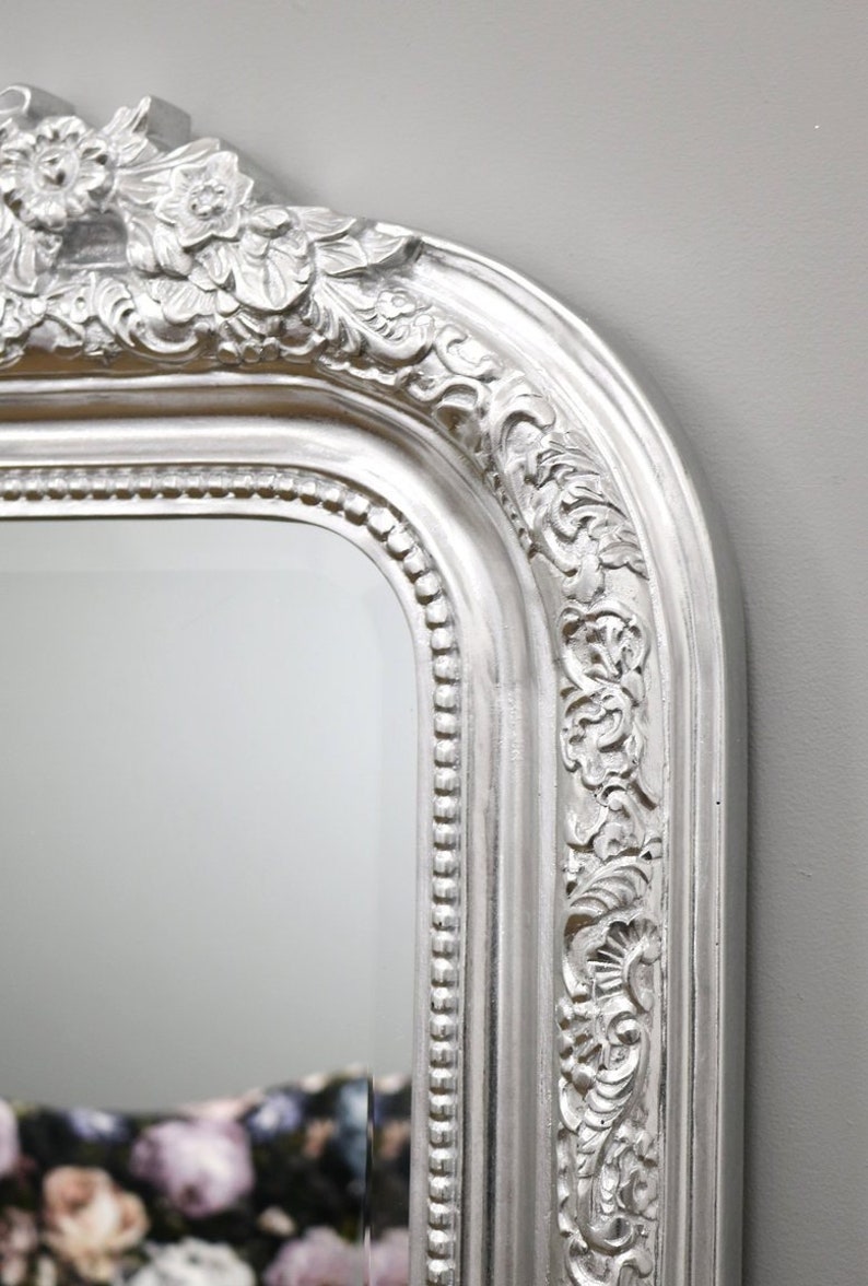 Silver Ornate Full Length Mirror 77 X 40 196CM X 100CM Etsy