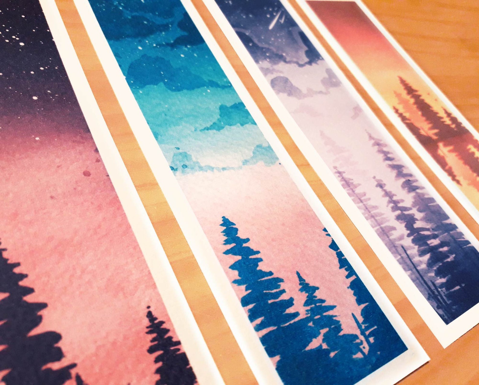 Watercolor Bookmarks Pt II - Etsy