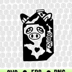 Cow Carton SVG,PNG,EPS
