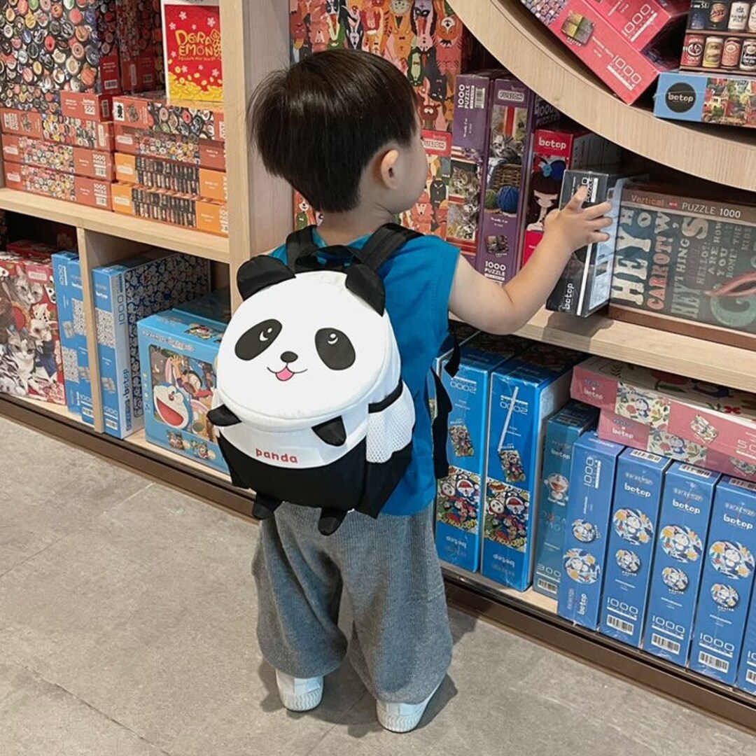 Cute Panda Backpack, Anti Children Lost Small Backpack Etsy