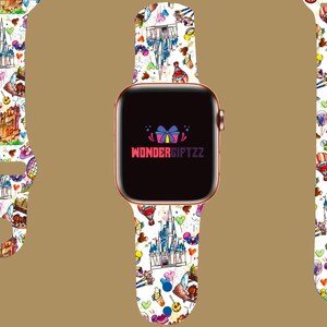 PRE-ORDER, disney apple watch band, apple watch band, disney apple watch, apple watch band, mickey, snack Disney castle, series 1-8