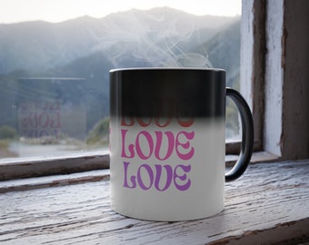 Unisex Valentines Day Gift Valentines Day Mug Bestseller Vday Girlfriend Mug Bf Mug For Valentines Day Friend Mug Color Morphing Mug, 11oz