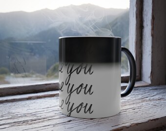 Valentine's Mug Gift, Unisex Valentines Day Coffee Mug, I Love You Coffee Mug, Valentines Kitchen, Gift for Her, Color Morphing Mug, 11oz