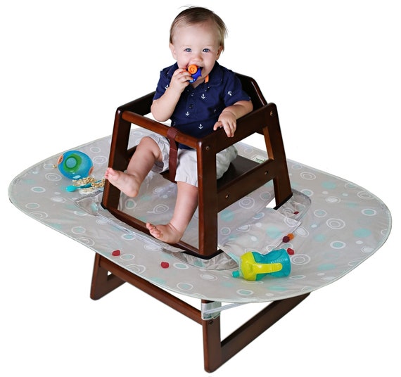 Kid'z Katch High Chair Food and Mess Catcher Splat Mat Accessory - Etsy