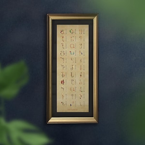 Alphabet goergien avec initiales - ანბანი საზედაო ასოებით