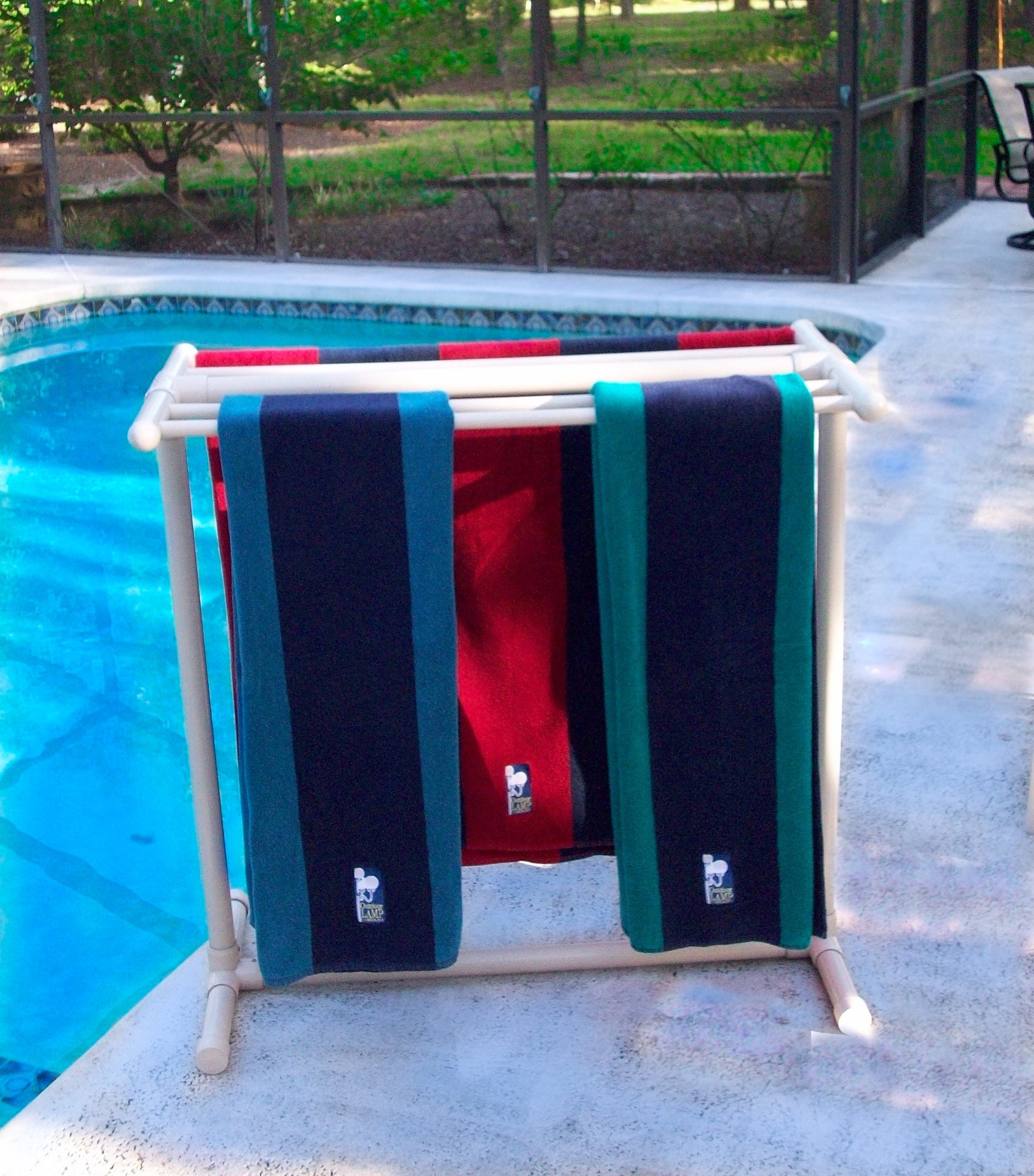 Beige Towel Holder For Pool Patio Hot Tub Yard Bathroom Etsy
