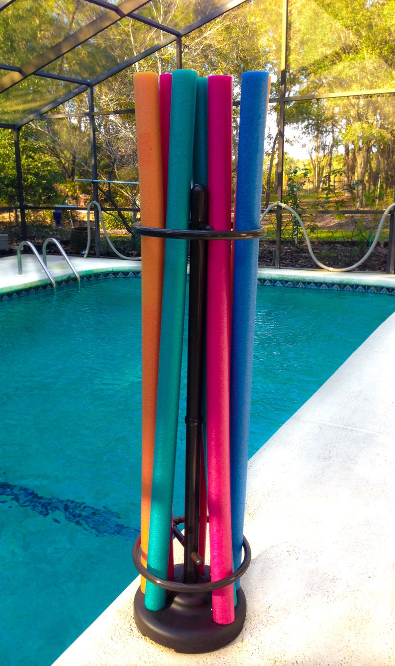 pool noodle storage bin