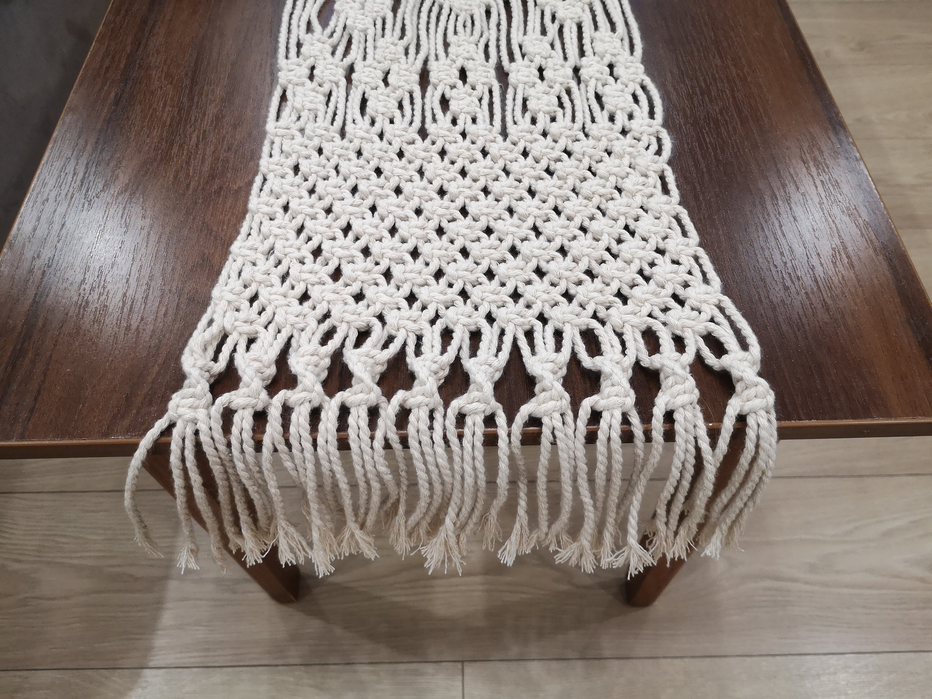 Macrame Table Runner dinner tablecloth boho table decor Etsy