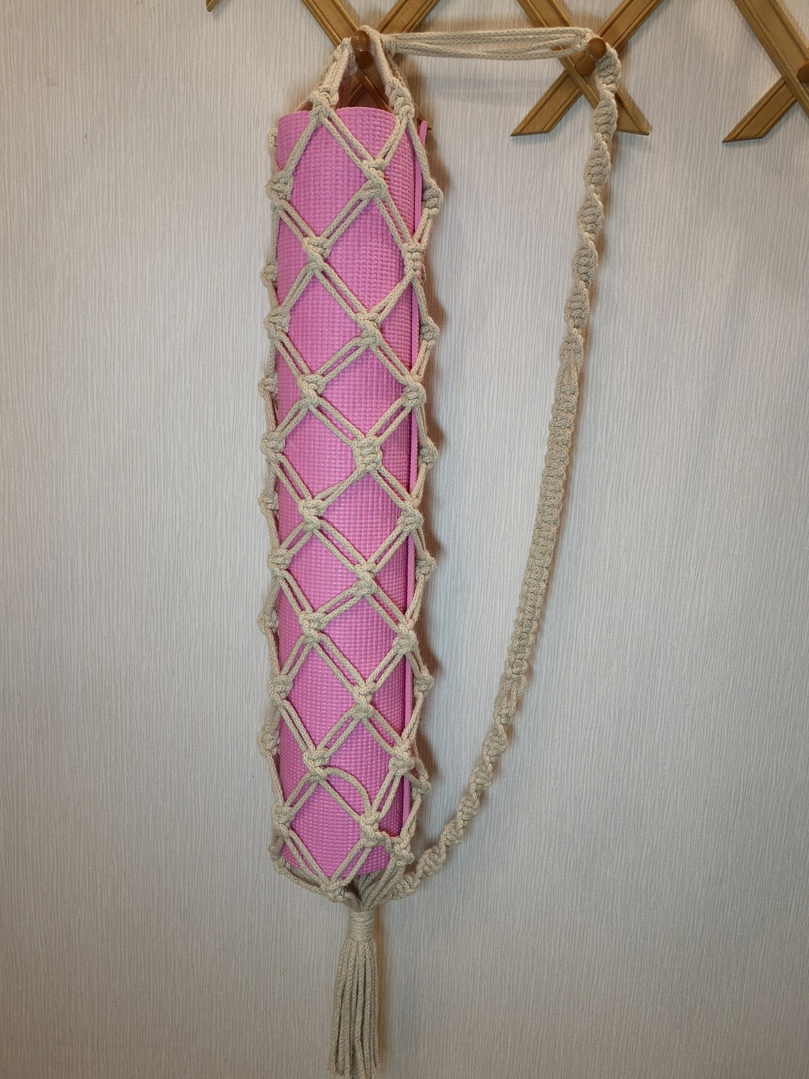 Macrame Yoga Bag Pilates Mat Bag Yoga Mat Holder Etsy