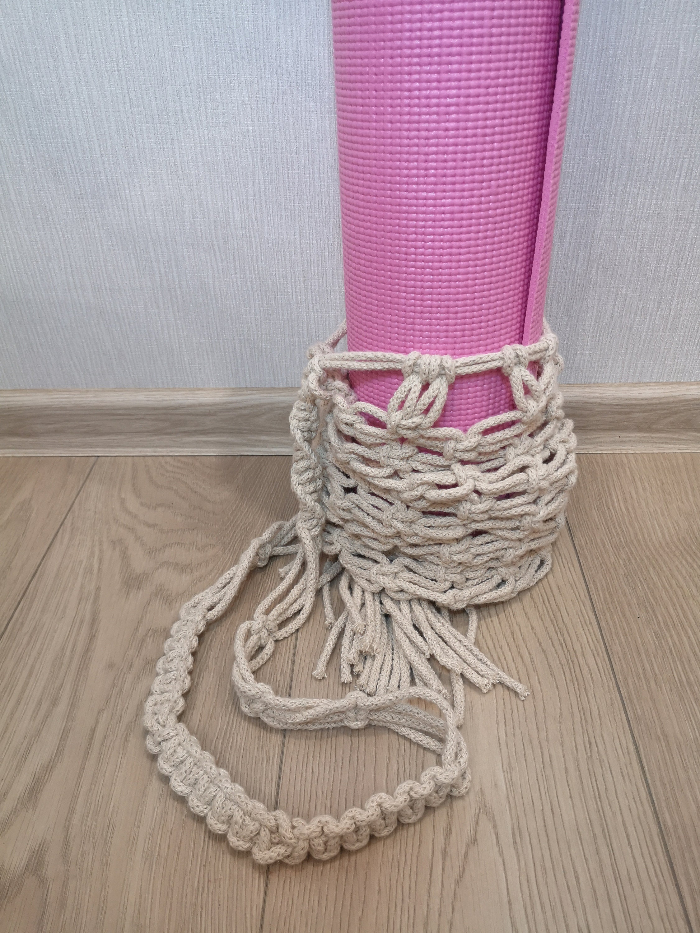 Macrame Yoga mat Bag boho pilates mat carrier Etsy