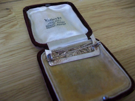 sale, Brooch Solid Silver Hallmarked Antique Fili… - image 5