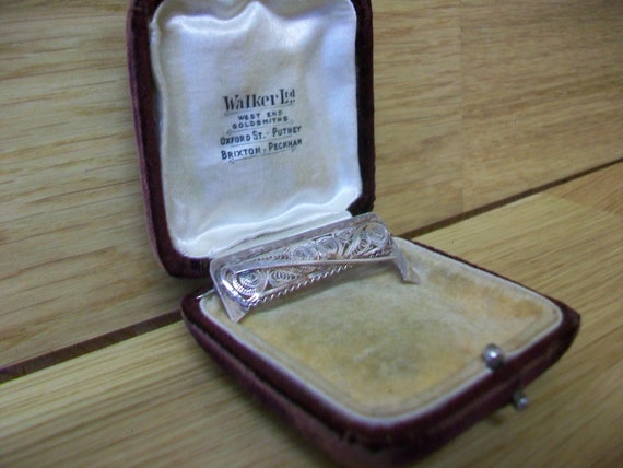 sale, Brooch Solid Silver Hallmarked Antique Fili… - image 4