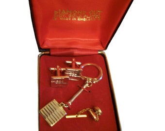 2 Boutons De Manchette Guitare En Laiton - Accessoire Chemise Homme, Pince à Cravate, Décoration