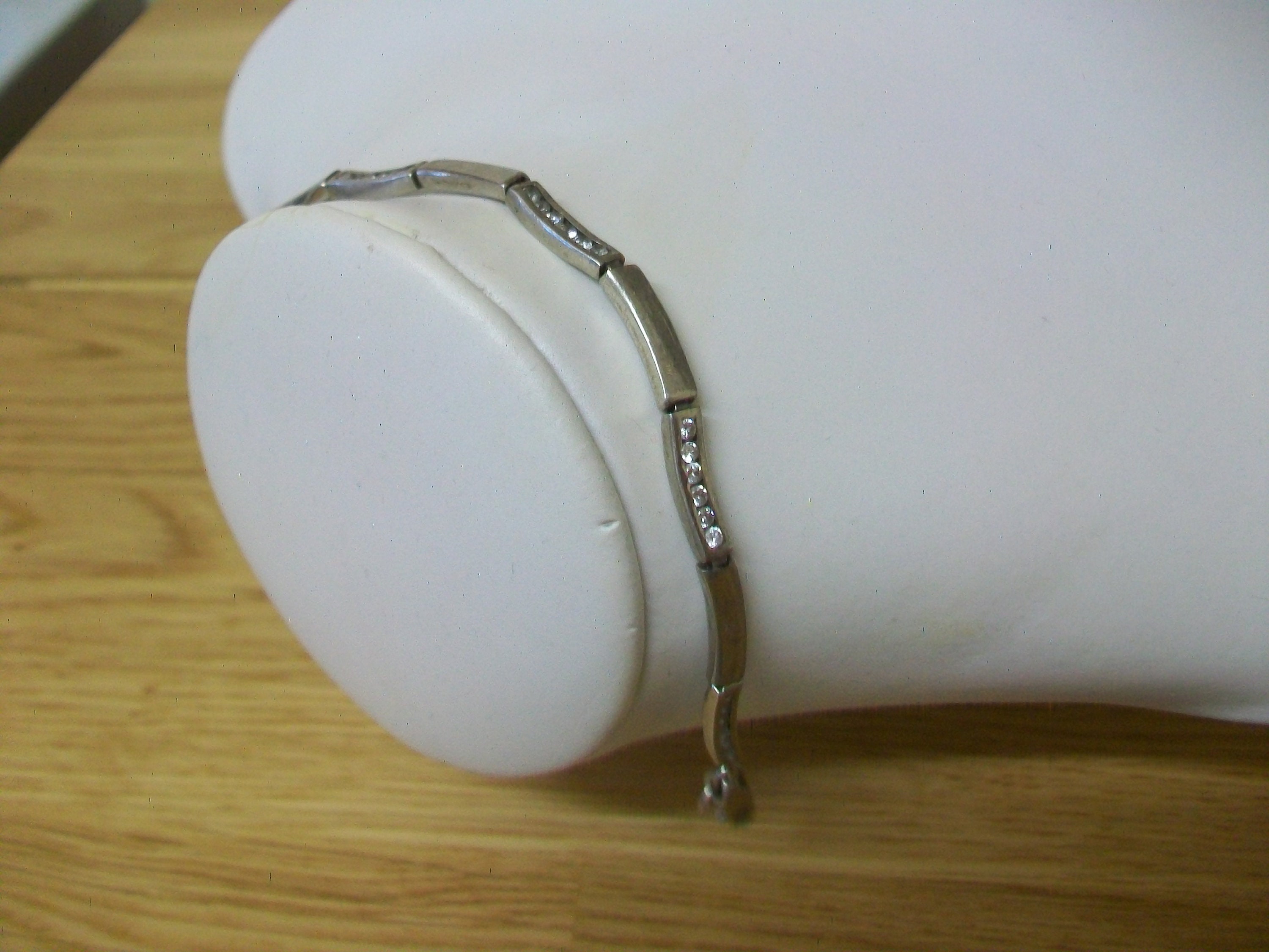 Bracelet Solid Silver Vintage Bracelet With Cubic Zircona Bracelet Solid Silver Vintage Bracelet With Cubic Zircona