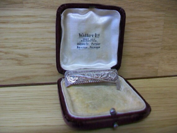 sale, Brooch Solid Silver Hallmarked Antique Fili… - image 3