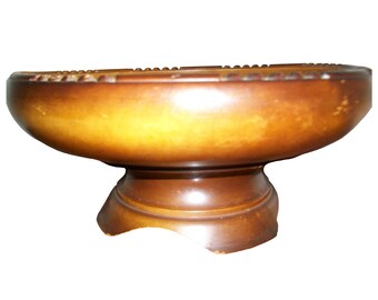 Musical Art Deco Fruit Bowl, Wooden, c. 1930s