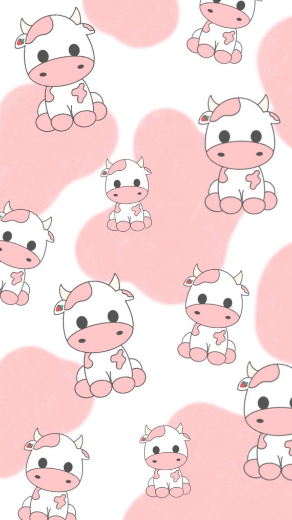 Featured image of post Pink Cow Wallpaper Cute Strawberry Cow