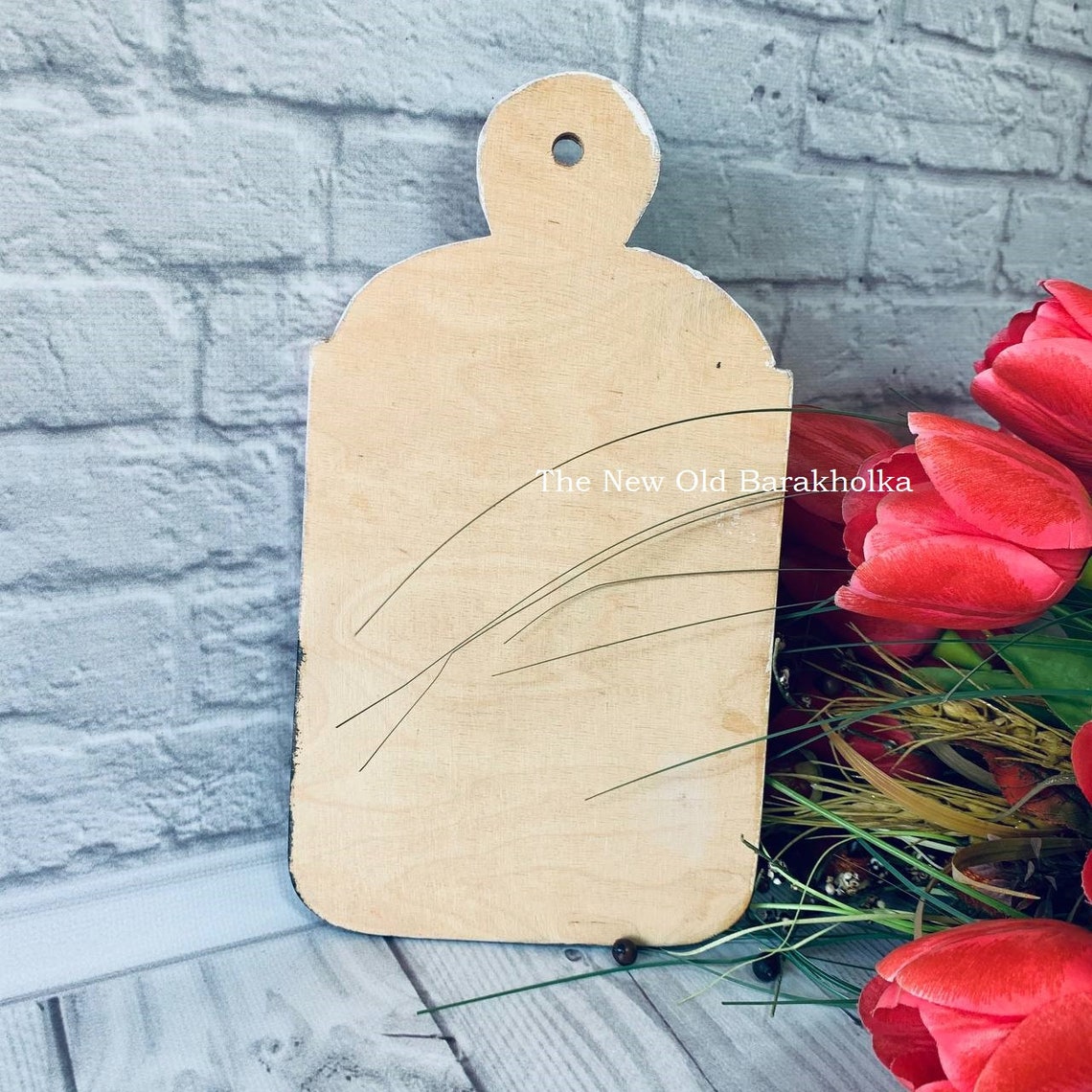 Vintage Decoupage Wooden Cutting Board Kitchen Usable Cutting Etsy