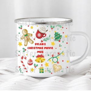 Personalised Christmas Movie Xmas Eve Mug Cup Kids Daughter Mum Gran Sister Friend Niece Granddaughter Nana Keepsake Gift Present